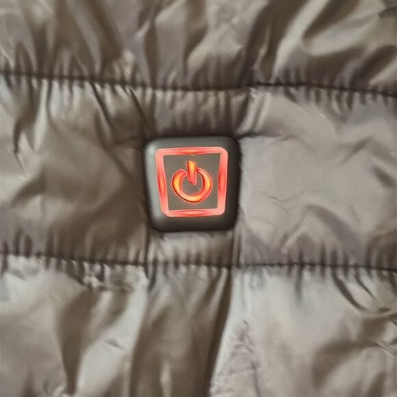 Unisex Black Quilted Puffer Heated Vest Zip Front Size XL NEW - Picture 11 of 16